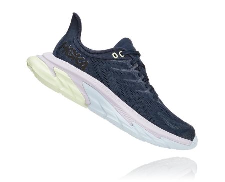 Hoka One One Clifton Edge Ženske Road Tekaški Čevlji Mornarica / Vijolicna SI-823590G